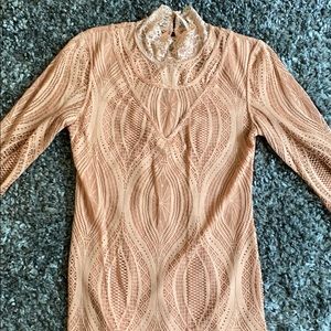 Free people 3/4 sleeve lace top